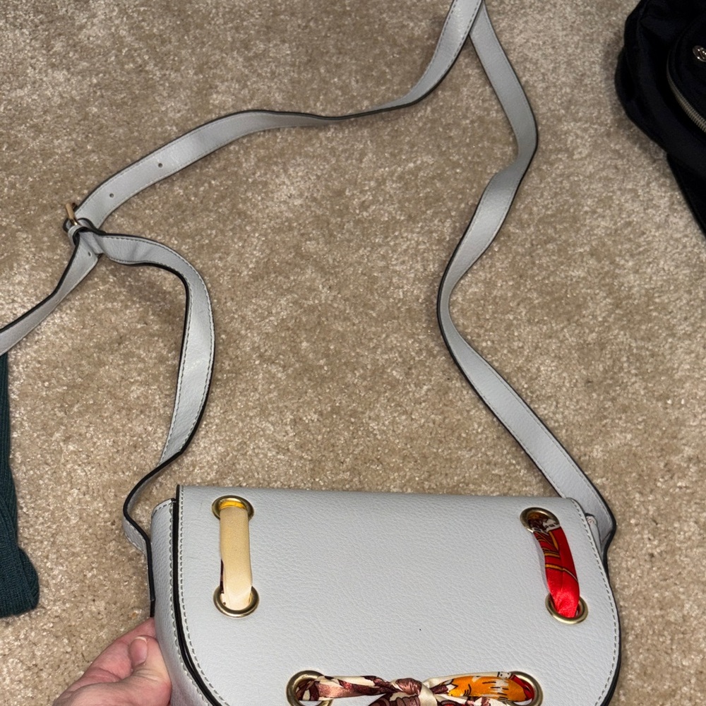 Elegant Gray Women's Shoulder Bag